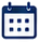 Outlined calendar icon with two top binding rings and a grid of date squares, used in referendum timing content.