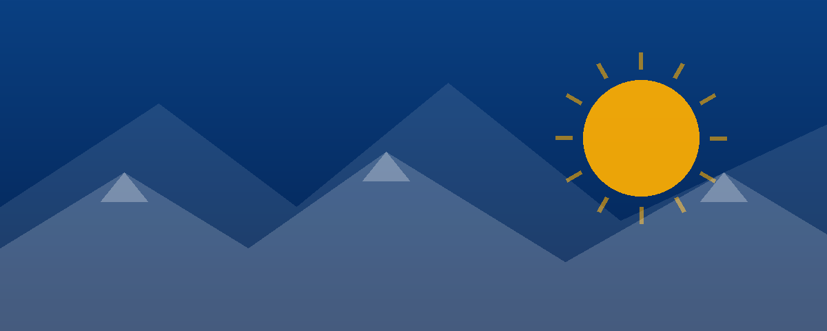 Illustrated Alberta Tomorrow banner with mountains and a rising sun for the article Your Vote. Their Future..